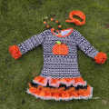 2015 new Girl Halloween Aztec Pumpkin print Dress Cosplay Costume Party Formal Dresses cute dresses with matching Accessories